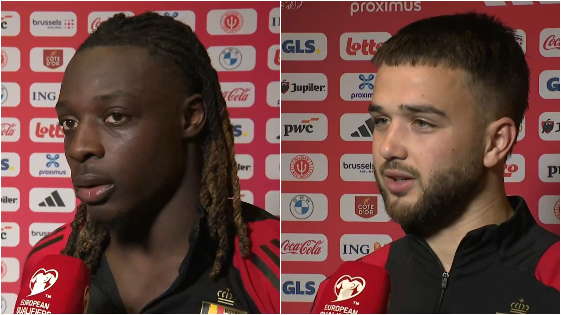 "Frustrant de fou", "On était largement meilleurs" : Doku et Raskin regrettent le partage des Diables contre la Macédoine du Nord