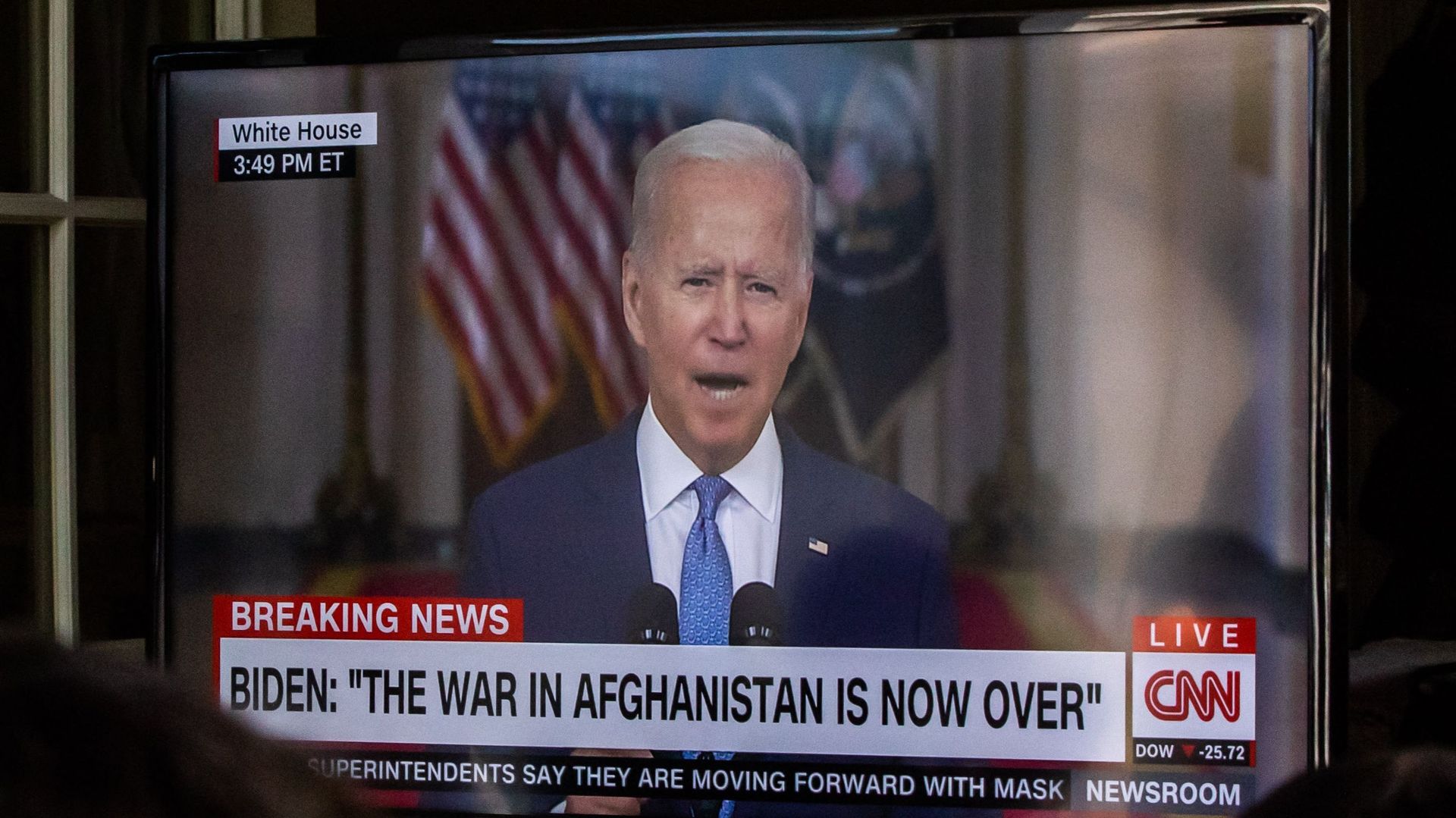Le président Joe Biden a salué mardi depuis la Maison Blanche l'"extraordinaire succès" de la mission d'évacuation d'Afghanistan.