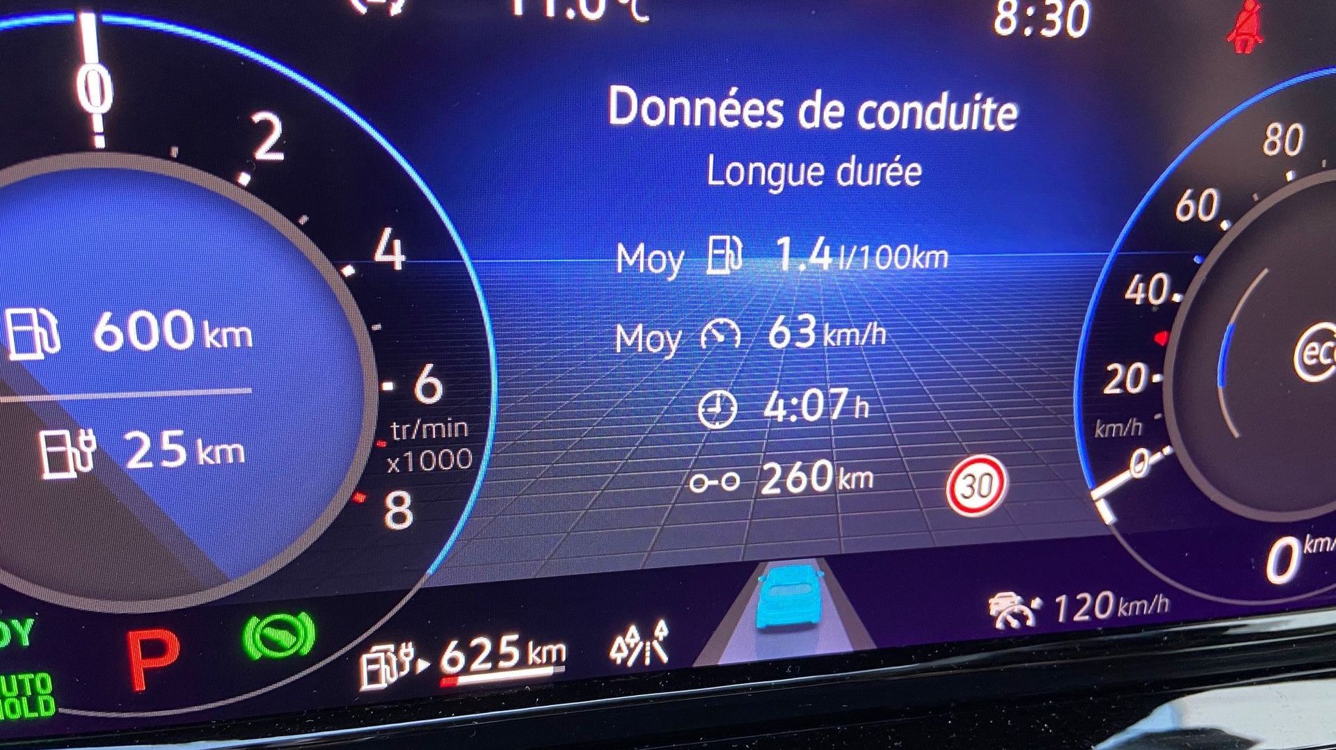 1,4 l/100 km. C'est encore mieux.