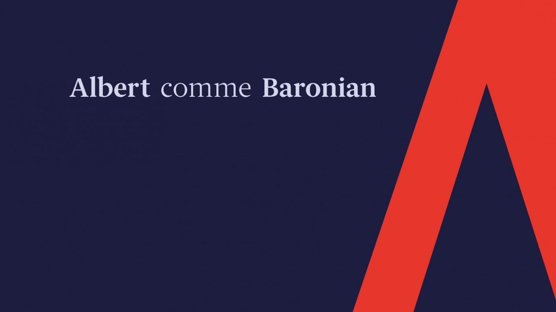 Albert comme Baronian, Editions Ludion, couverture