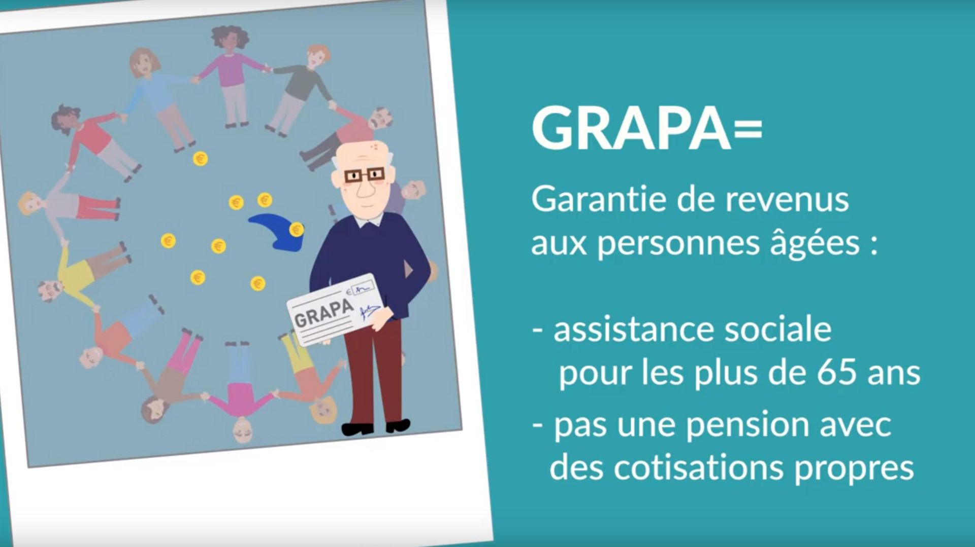  GRAPA: le Service Pensions explique la nouvelle procédure dans un film d'animation