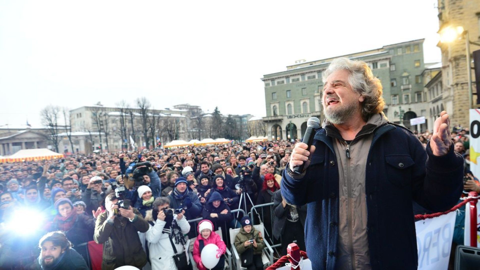 Beppe Grillo en campagne