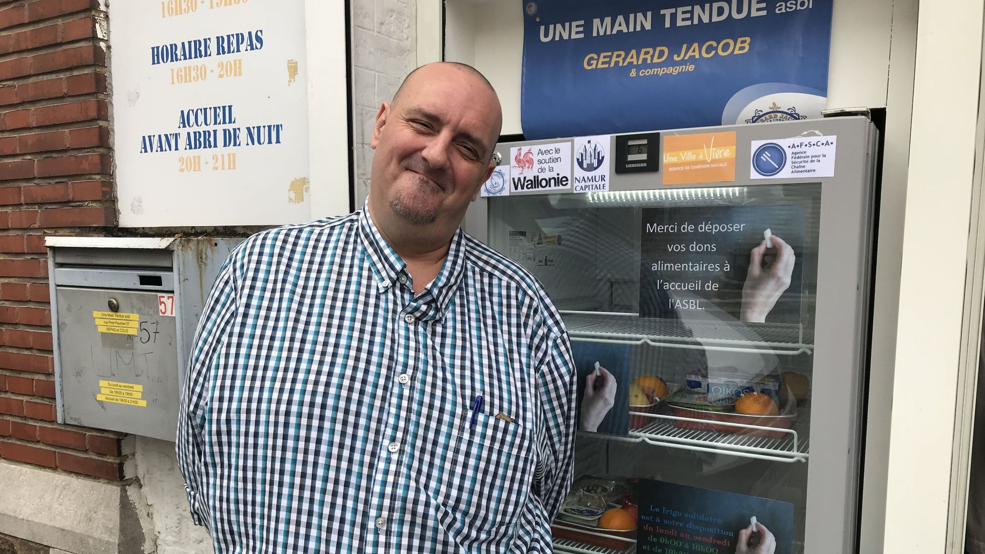 Didier Arnouts, le référent alimentaire chargé de vérifier que les produits peuvent encore être consommés