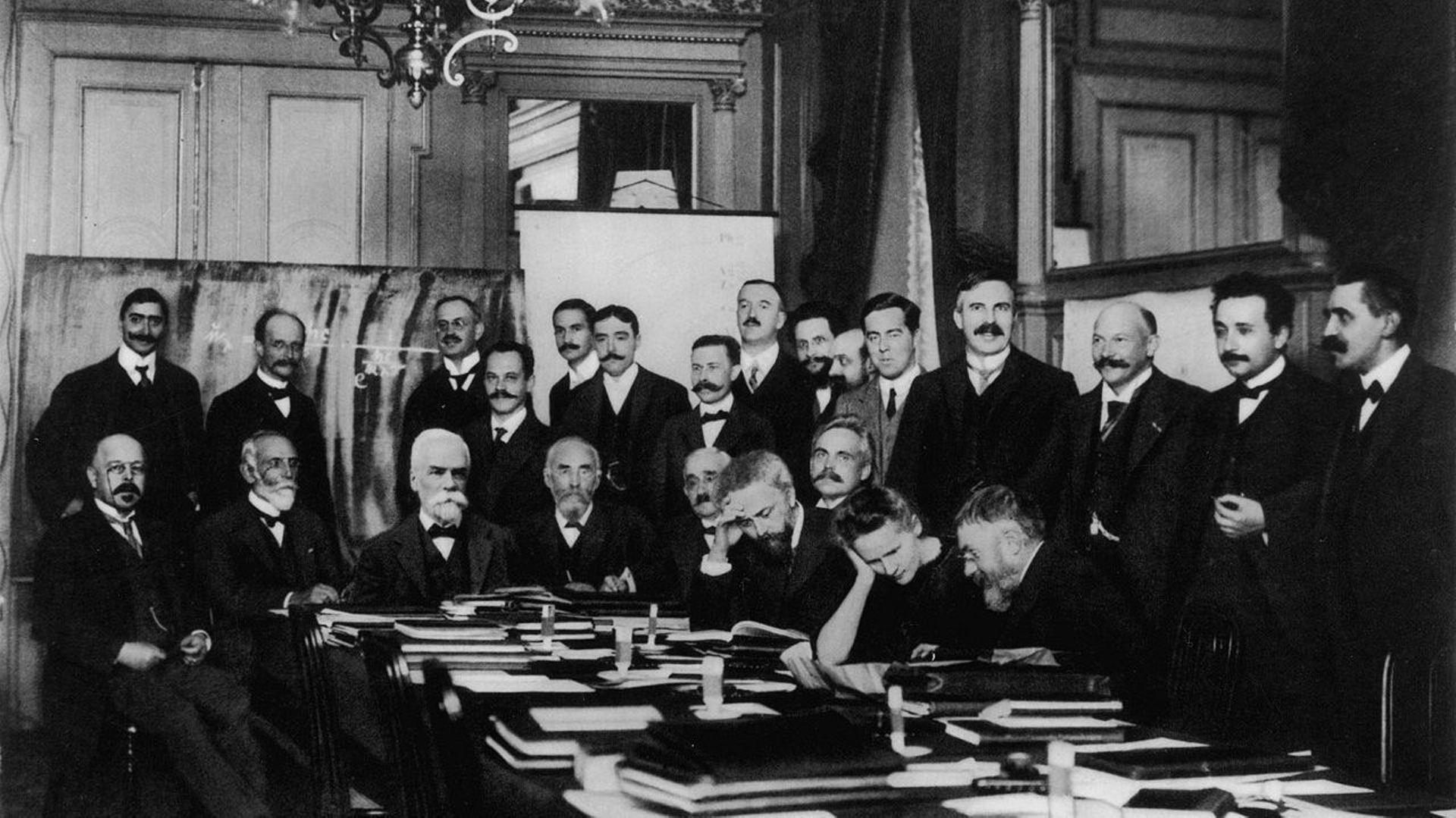 Participants au premier Congrès Solvay de 1911