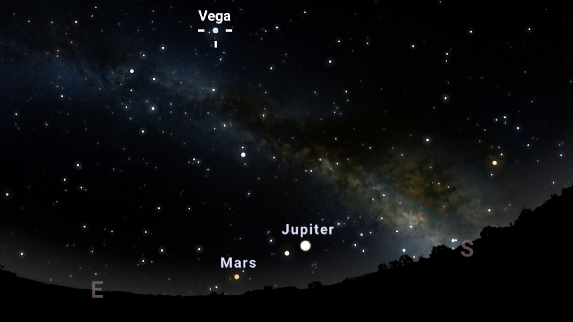 L'étoile Vega, la plus brillante de la constellation de la Lyre