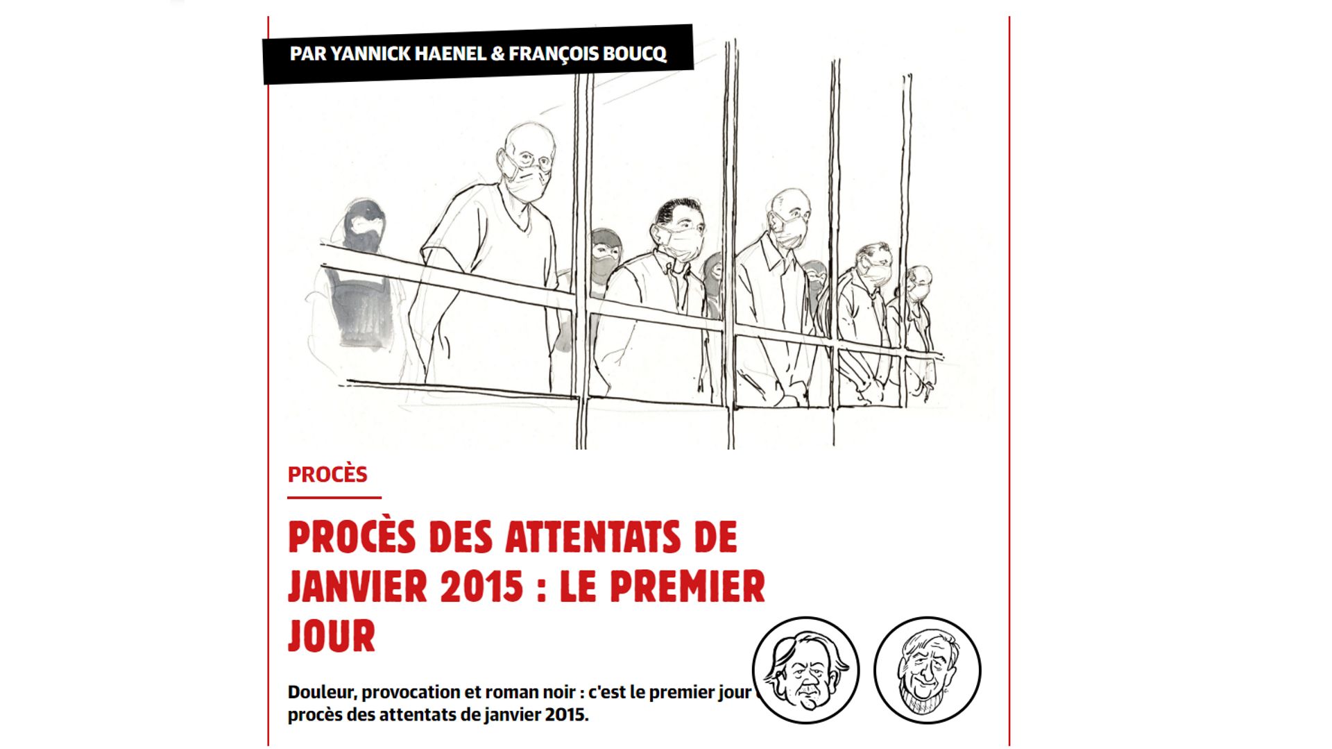 Procès Charlie Hebdo et Hyper Cacher : un dessinateur couvre le procès pour Charlie Hebdo