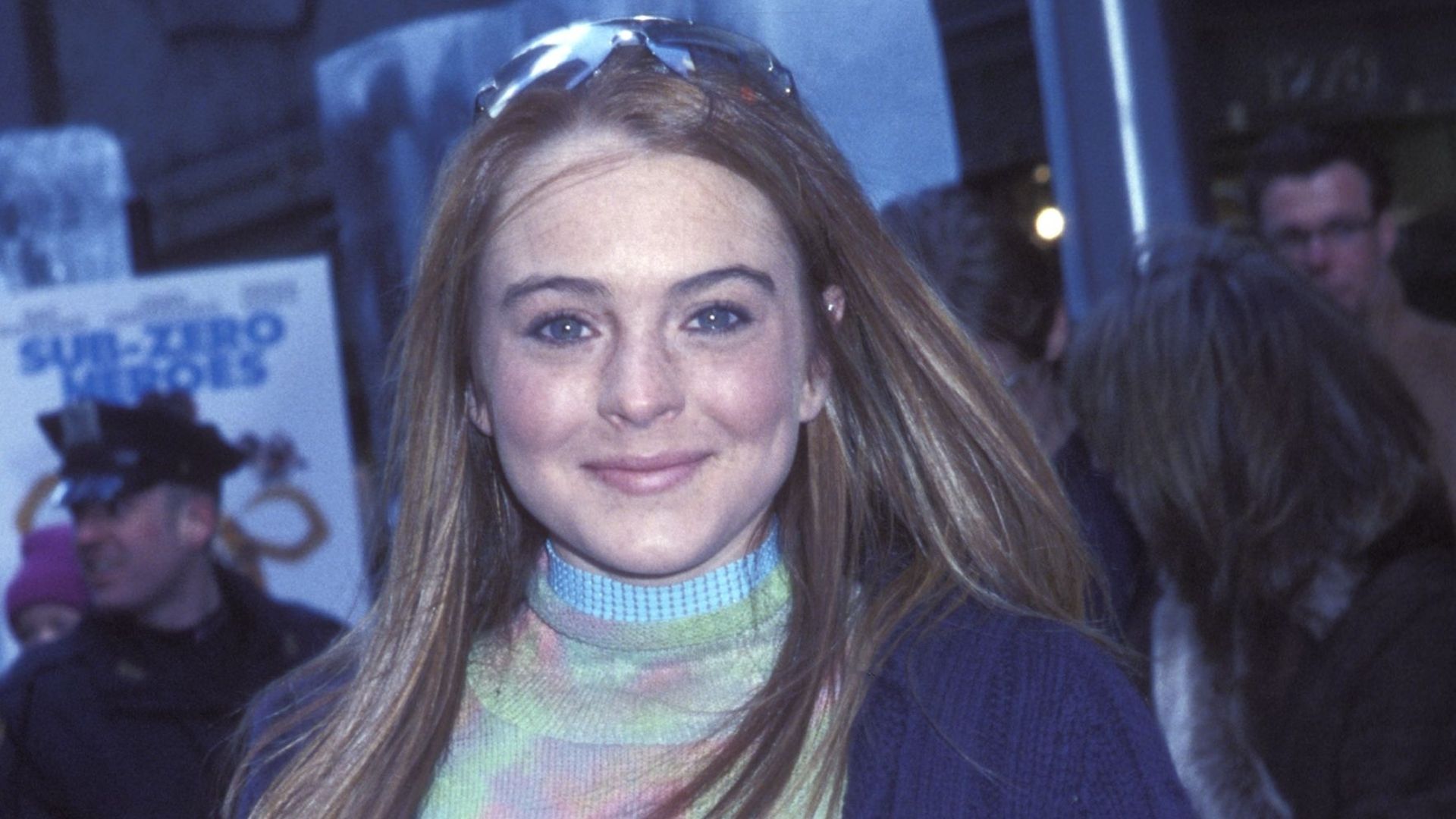 NEW-YORK, mars 2002. Lindsay Lohan à l'avant-première de "L'âge de glace".

