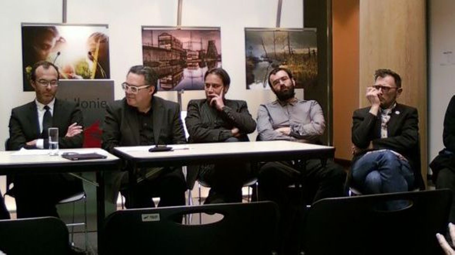Frédéric Delcor (à l'extrême gauche) parle d'"une sélection exceptionelle" des Belges à Cannes