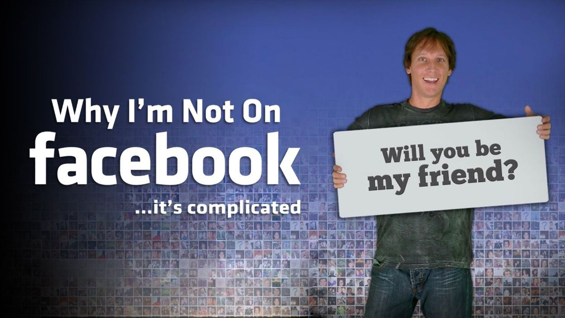 Pourquoi êtes-vous inscrit sur Facebook ? C’est une des questions de Brant Pinvidic dans son documentaire à voir sur Auvio