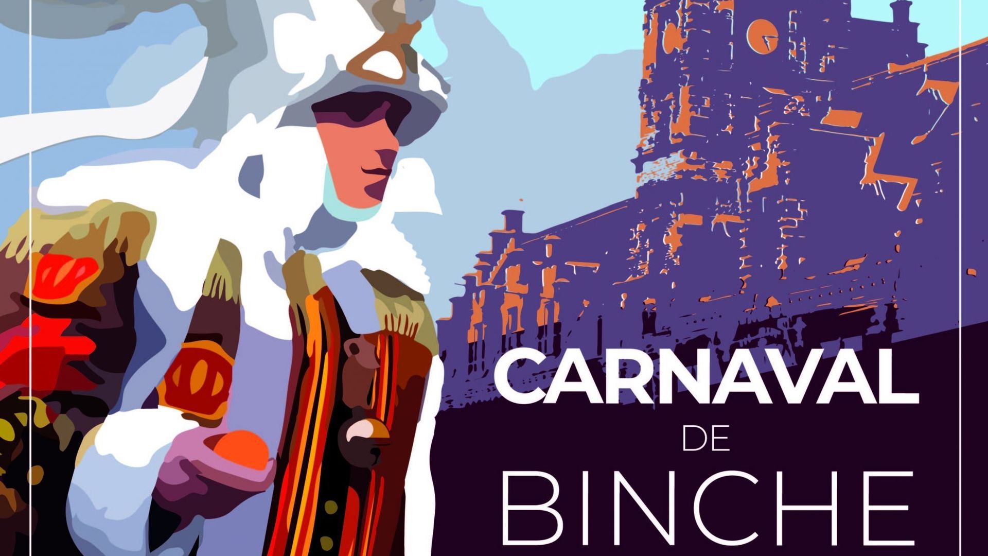 L'affiche du carnaval de Binche 2023.