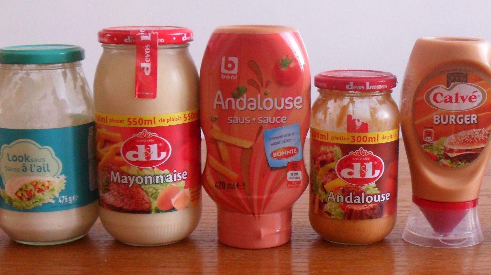 Bocaux de sauces belges