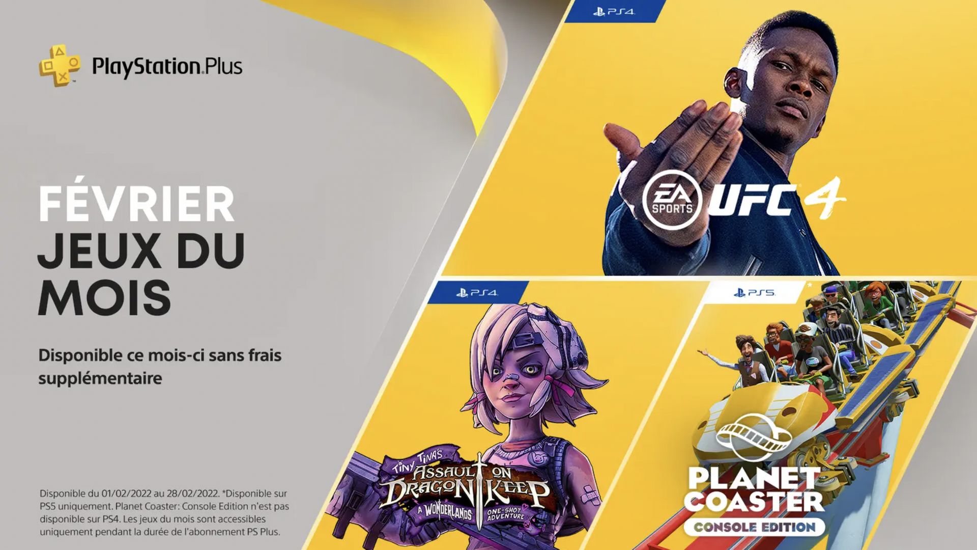 PS Plus : voici les jeux offerts sur PlayStation 4 et PlayStation 5 en février 2022