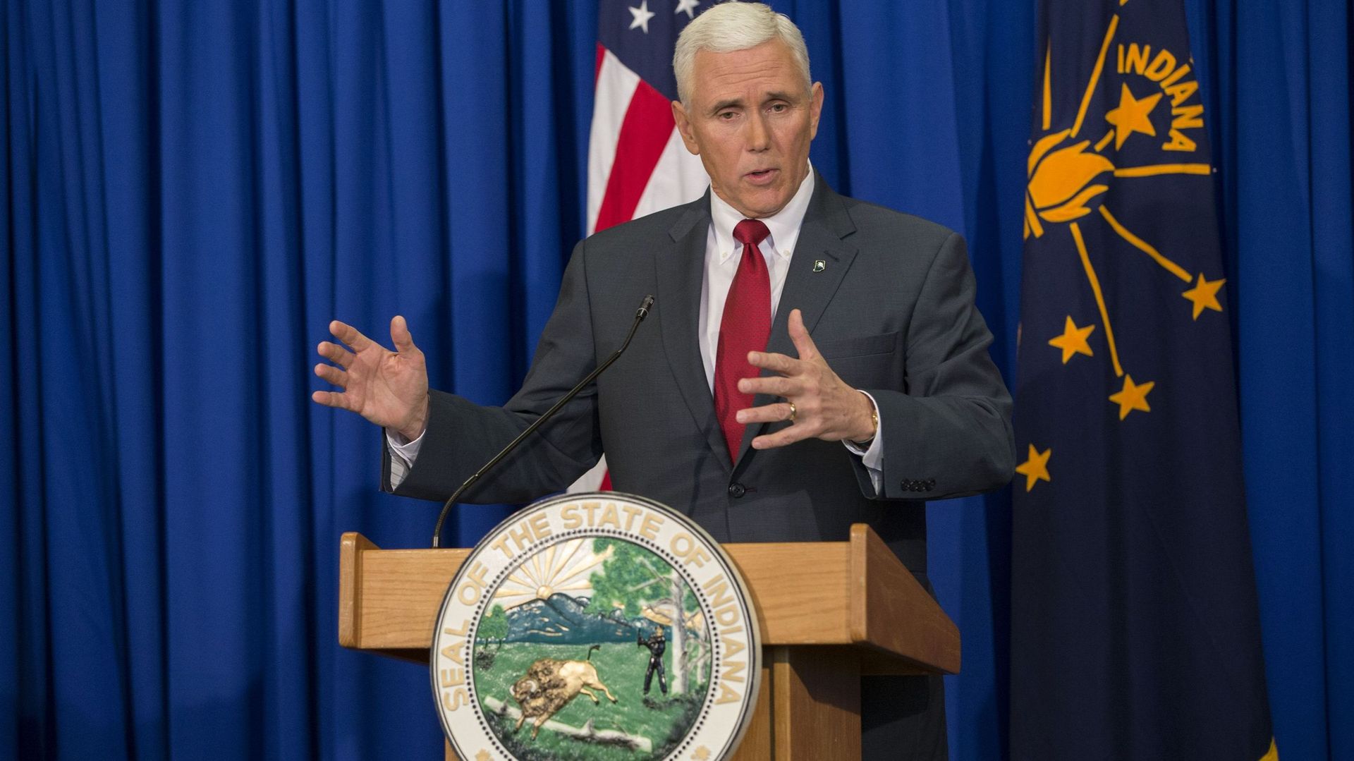 Mike Spence, gouverneur de l'Indiana s'exprime sur le controversé "Religious Freedom Restoration Act"