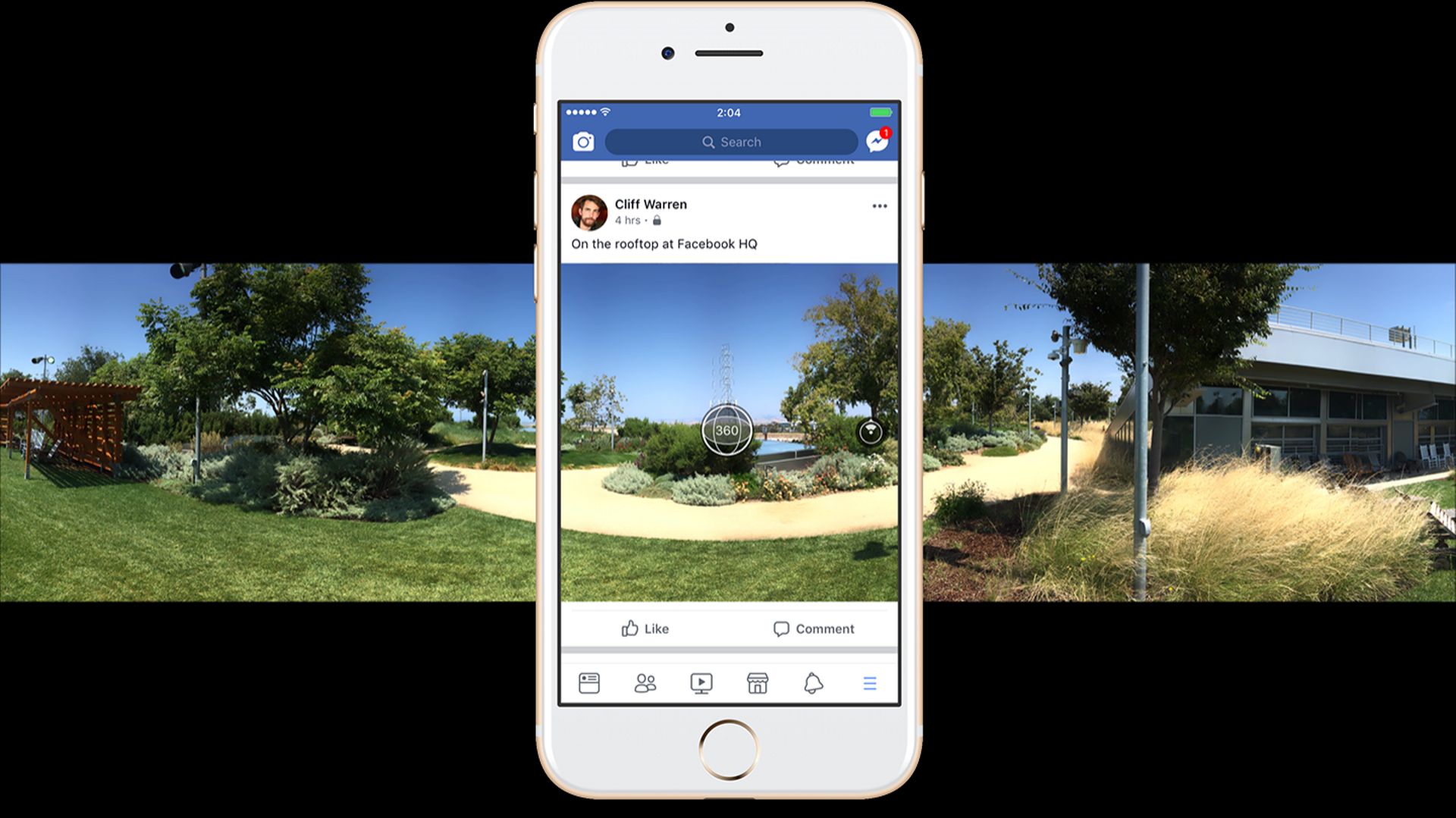 Prenez des photos à 360 degrés avec l'application Facebook - RTBF Actus