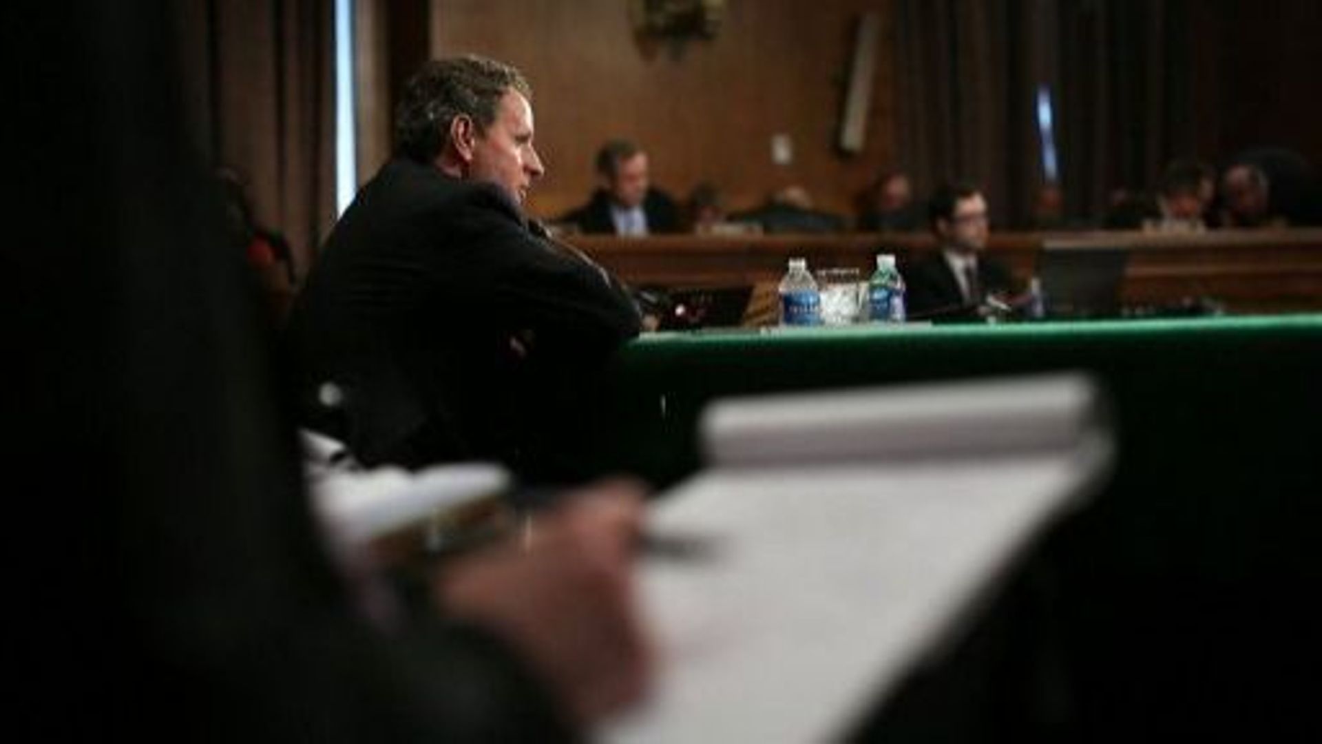 Le secrétaire du Trésor américain, Timothy Geithner, lors de son témoignage dans l'affaire du Libor, le 26 juillet 2012 à Washington