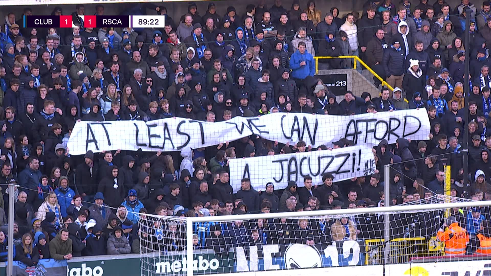 Pro League : les supporters du FC Bruges chambrent Anderlecht