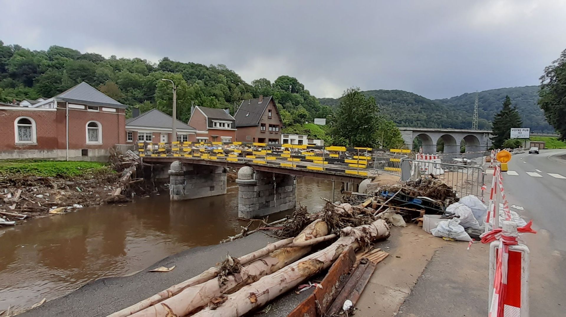 Le Pont de La Raye, notamment, avait fortement été touché par les inondations de juillet 2021.