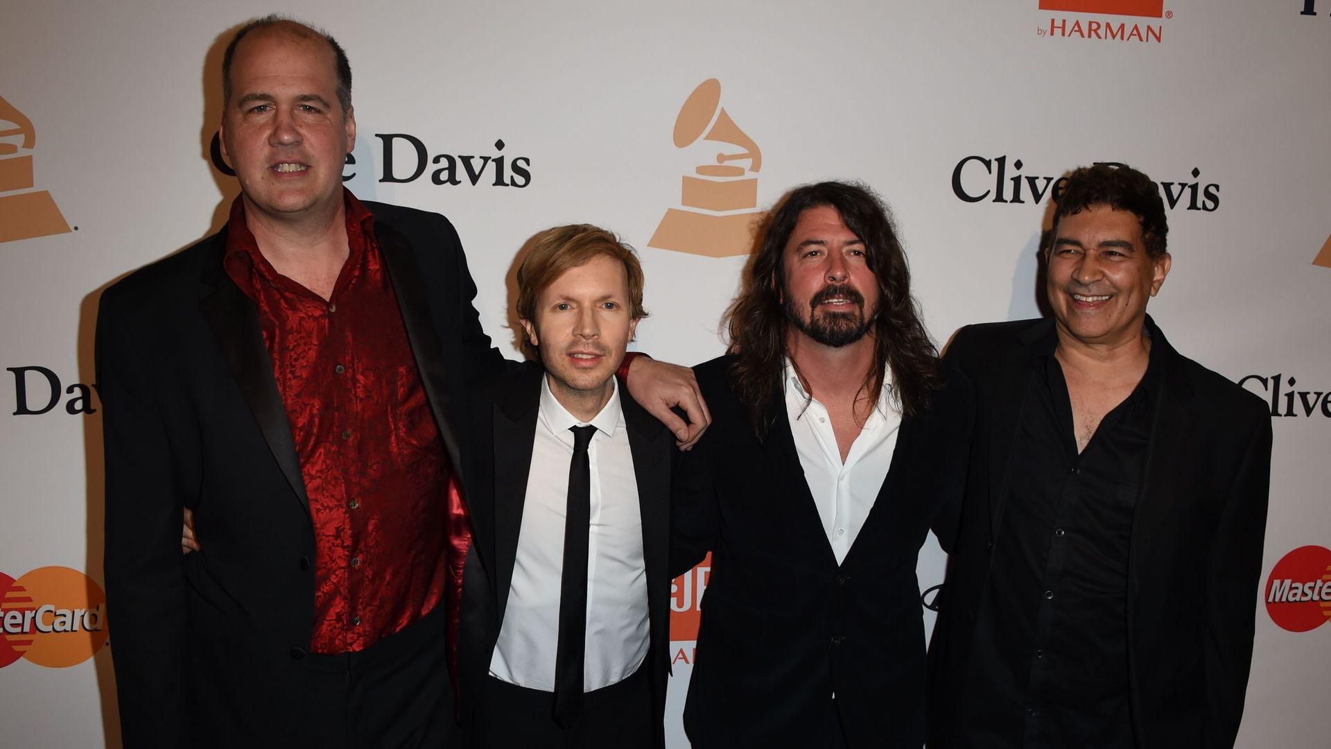 Christ Novoselic, Beck, Dave grohl et Pat Smear
