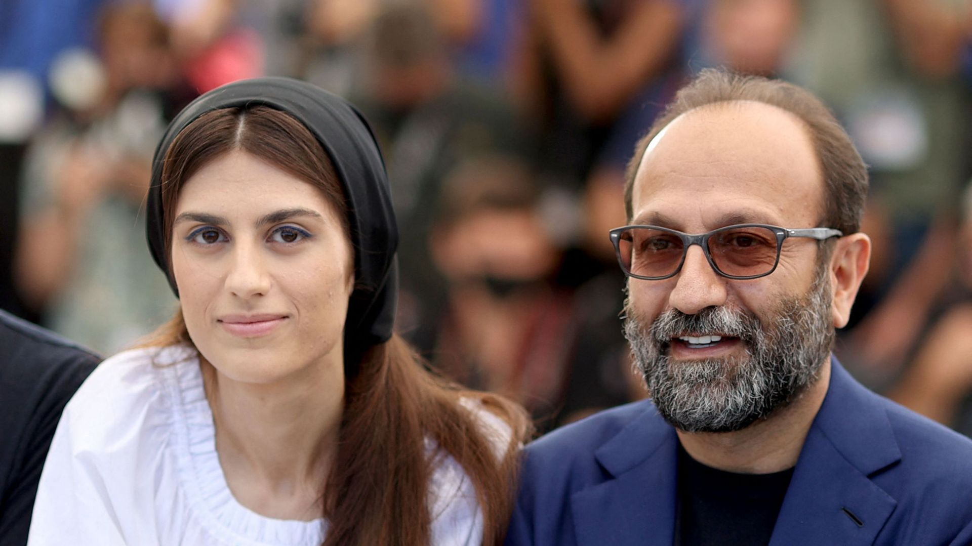 Le réalisateur Asghar Farhadi et sa fille Sarina Farhadi