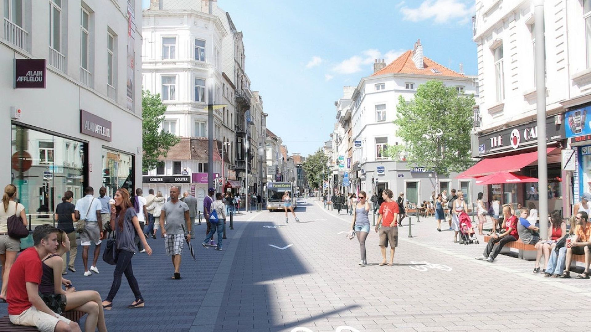 Le projet de chaussée d'Ixelles en 2018
