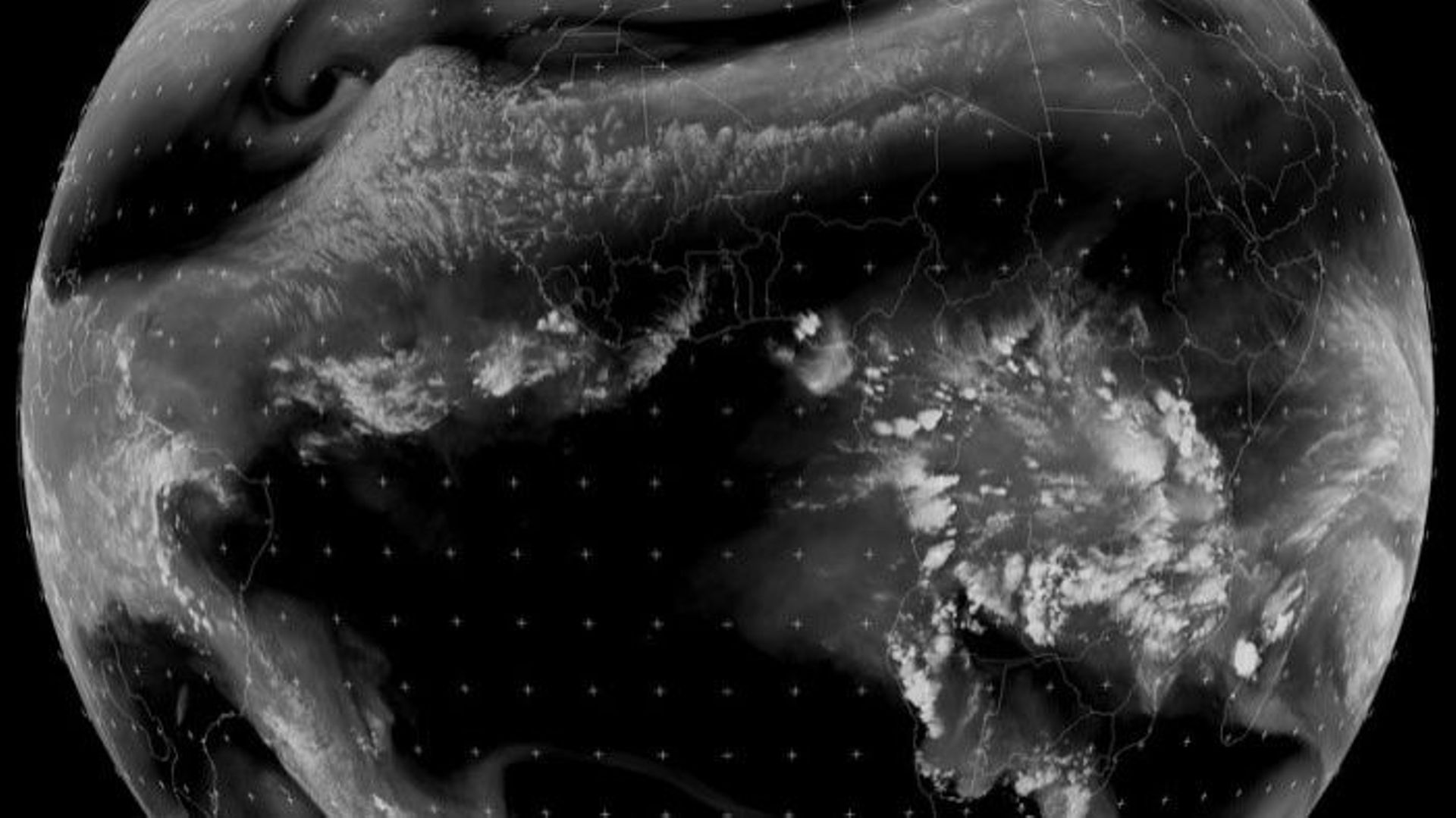 Image satellite vapeur d’eau