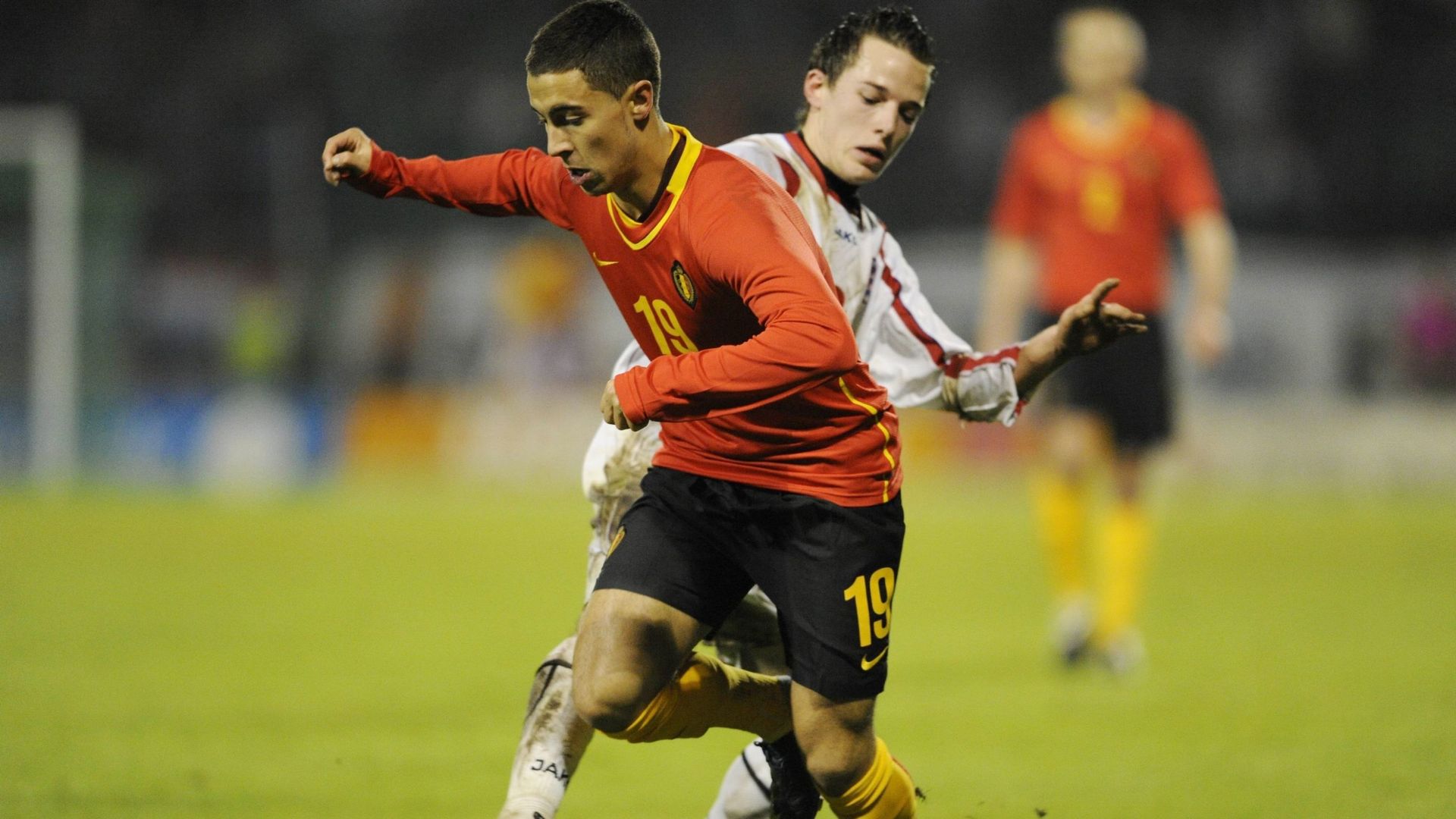 Eden Hazard a fait ses débuts avec les Diables contre le Luxembourg en 2008.