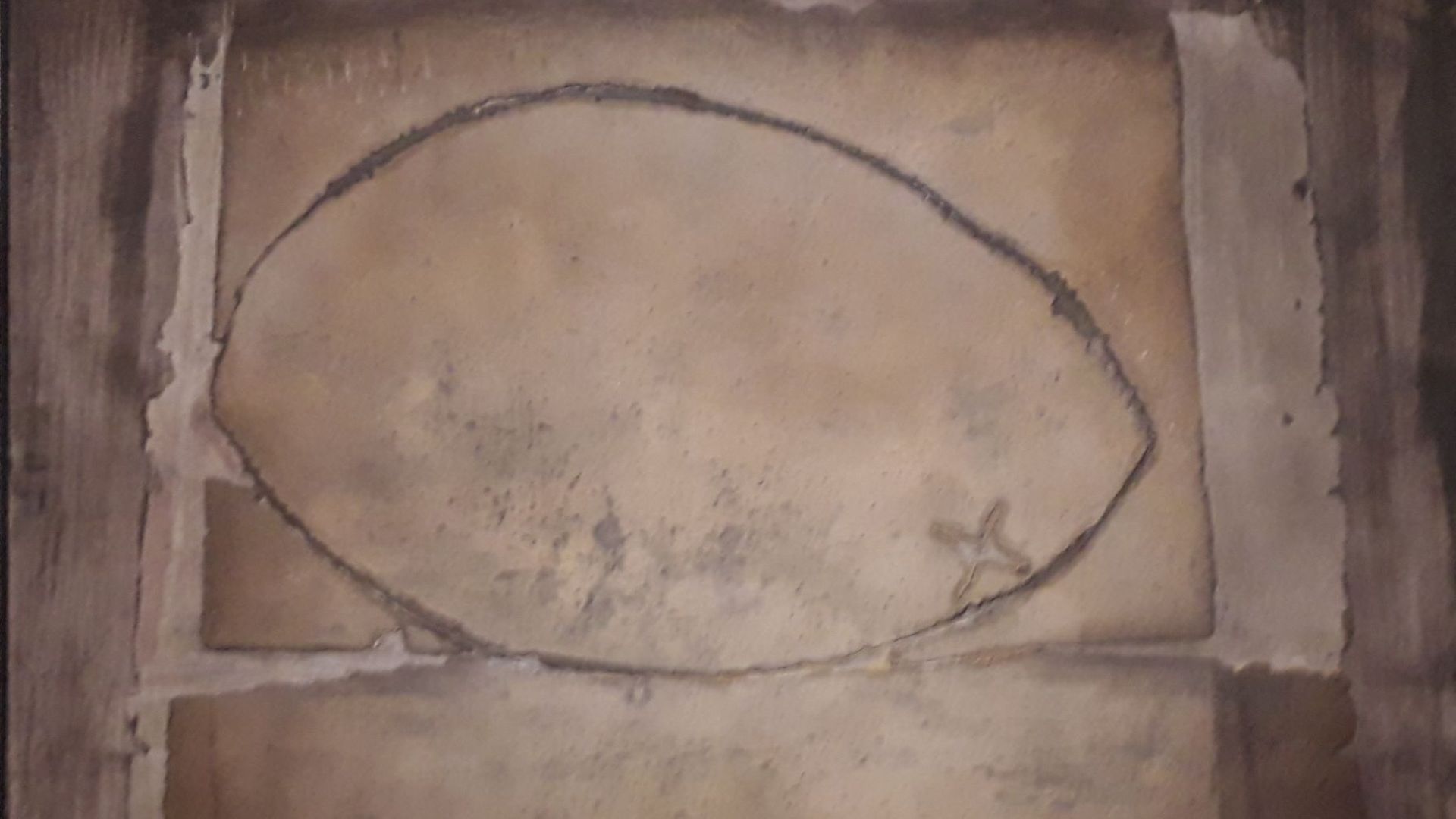 Tàpies, Grand ovale, 1955.