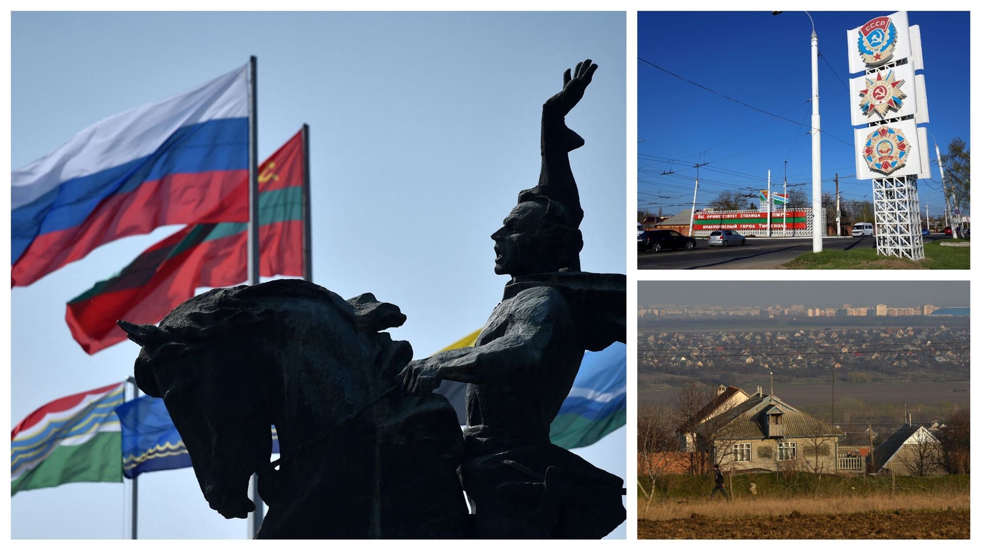 Vues de Tiraspol, principale ville de Transnistrie 