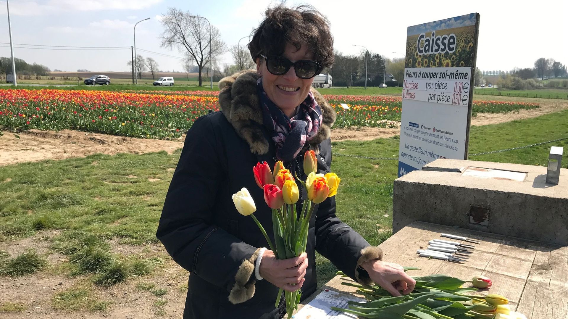Maria Bommers et sa famille ont déjà planté 14 champs de fleurs à couper