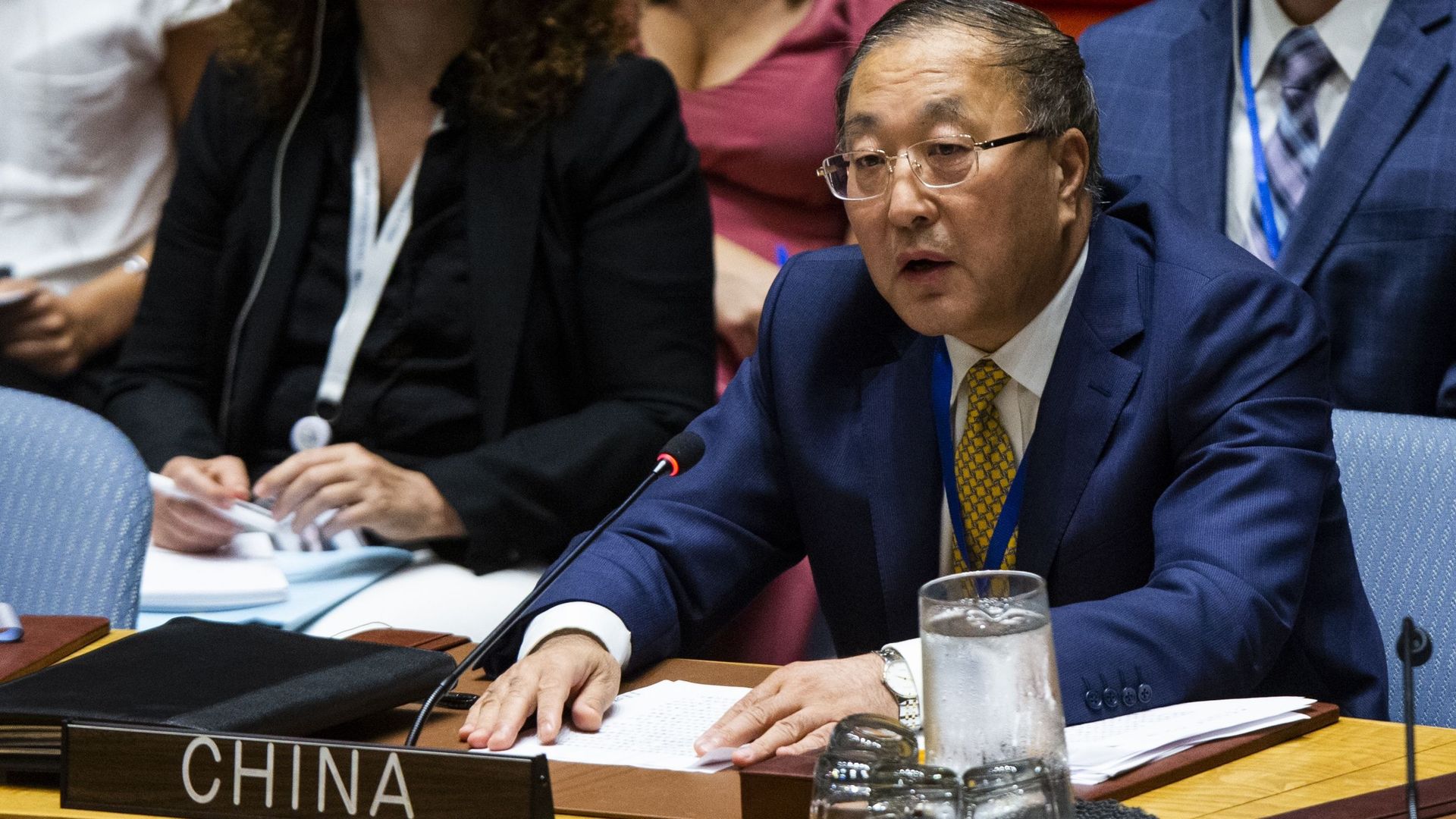 Zhang Jun, l'ambassadeur chinois à l'ONU.
