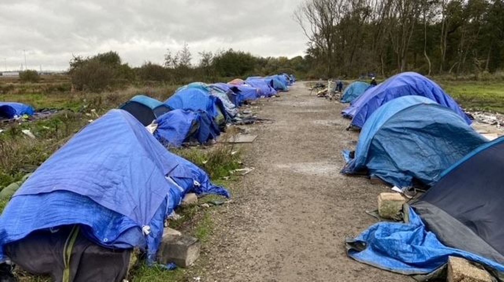 Un campement à Calais