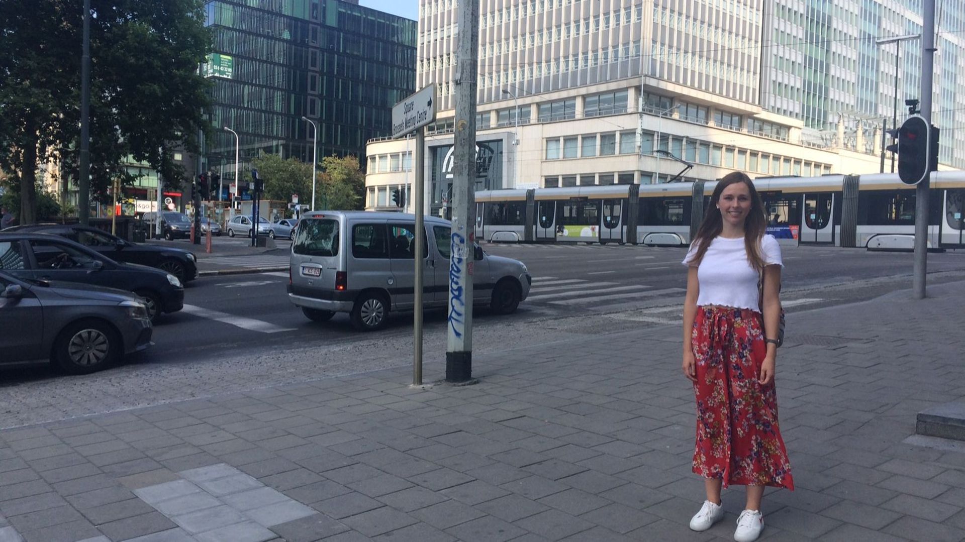Danaé a été victime de harcèlement sexiste alors qu'elle roulait à vélo à Bruxelles, entre Rogier et Botanique