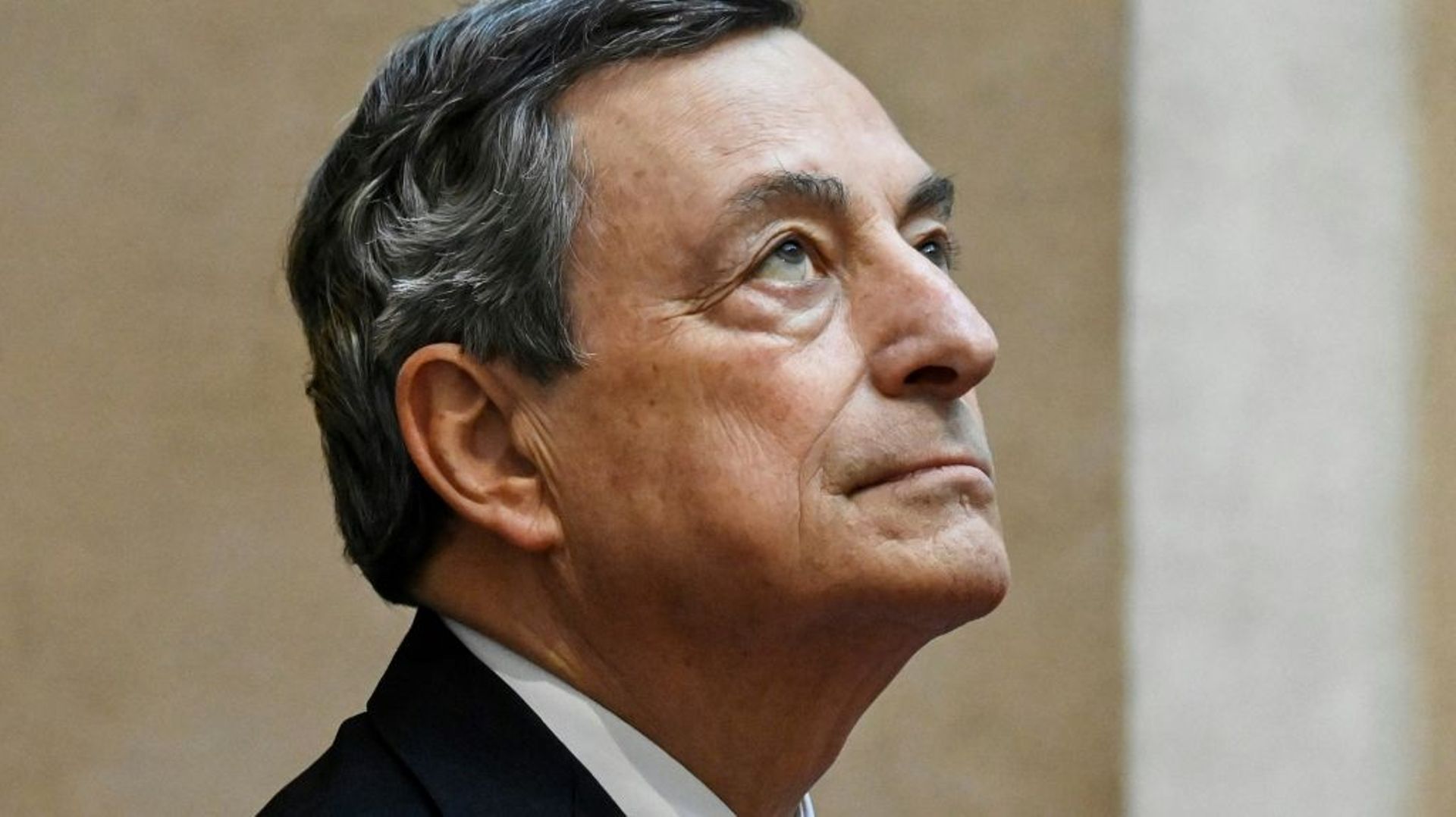 (Le Premier ministre italien Mario Draghi le 29 octobre 2021 à Rome