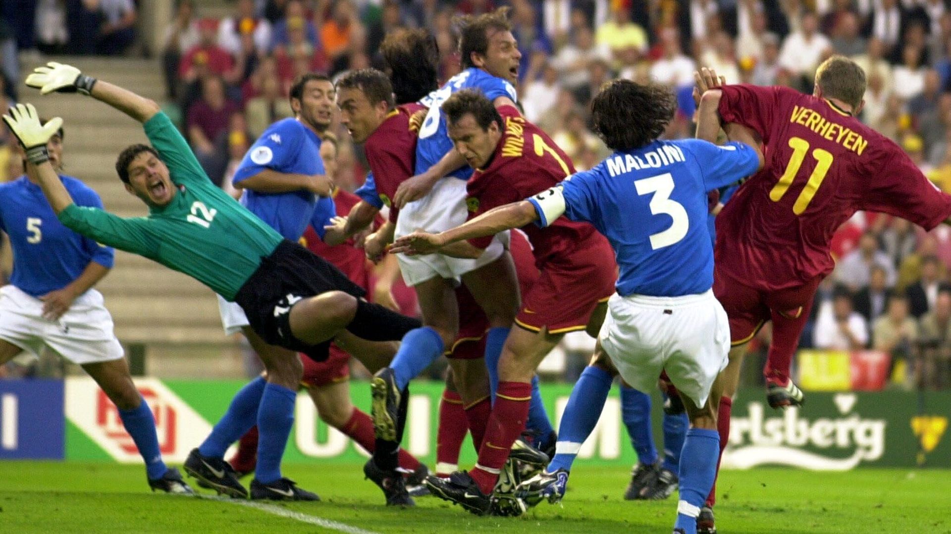 Ticket Original Italie Vs Roumanie – Match Du 24 Juin 2000 à Bruxelles (Euro 2000)