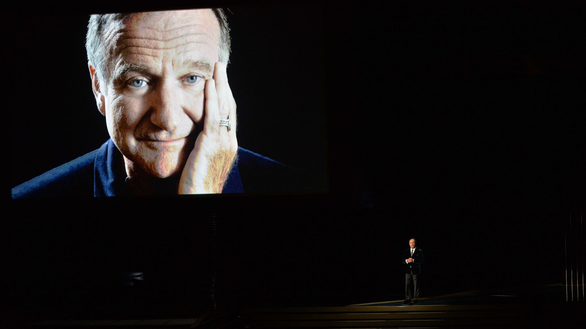 Hommage à Robin Williams lors de la soirée de remise des Emmy Awards le 25 août 2014