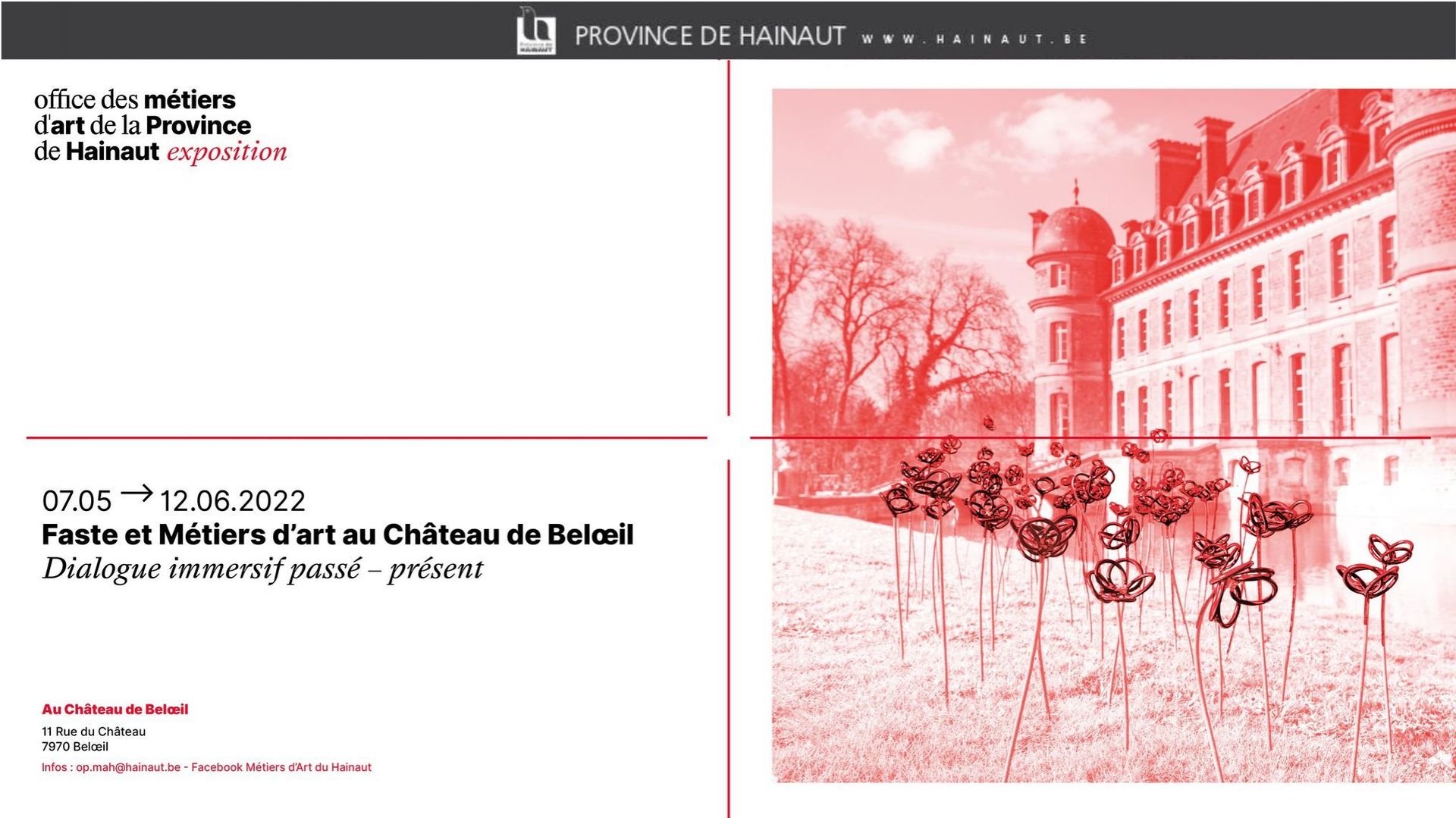 Exposition "Faste et Métiers d’art" au château de Beloeil