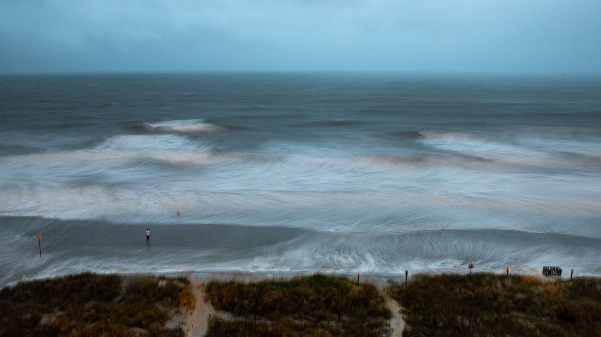 L'ouragan Isaias approchant North Myrtle Beach, en Caroline du Sud, ce 04 août 