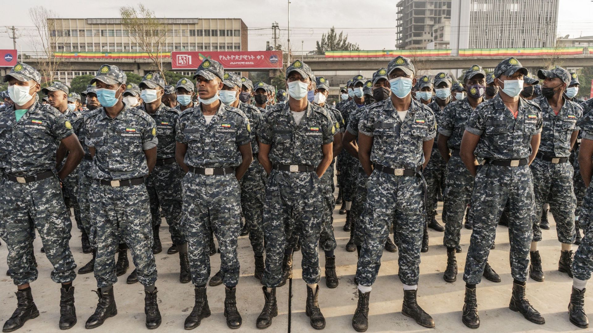 Des membres de l'armée fédérale éthiopienne.