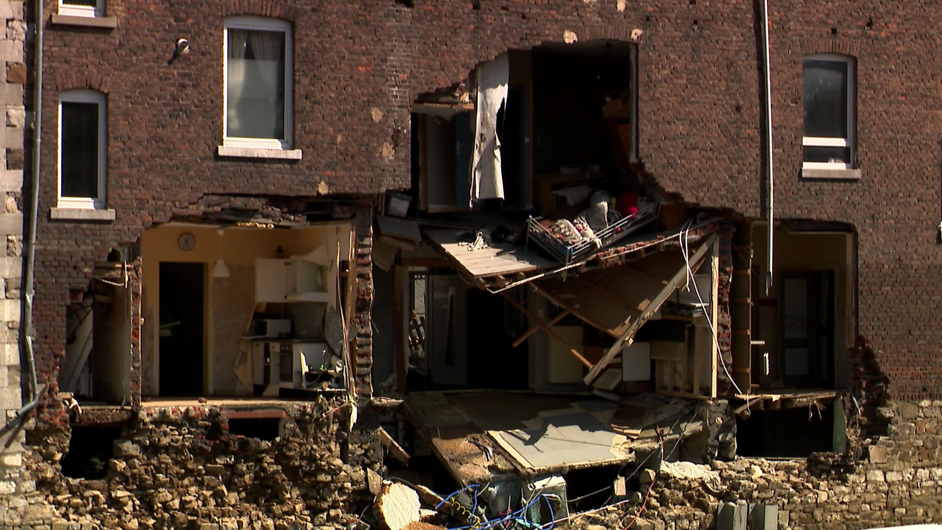 Des milliers de Belges se retrouvent sans logement après les inondations.
