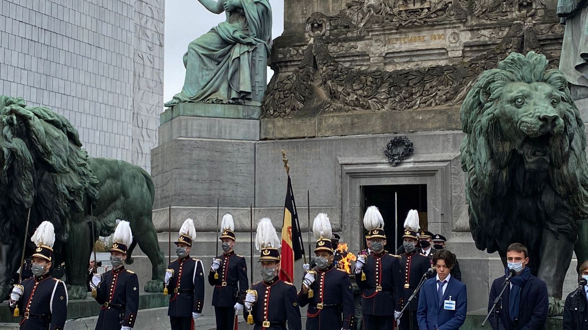 Le roi Philippe célèbre le 103e anniversaire de l’Armistice de 1918 ce jeudi matin à la Colonne du Congrès à Bruxelles.