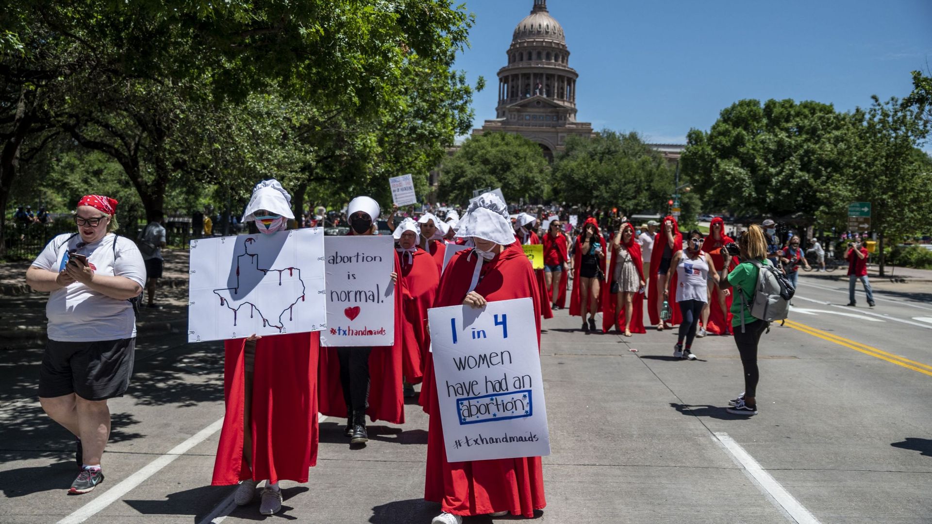 Manifestation à Austin contre cette loi le 29 mai 2021
