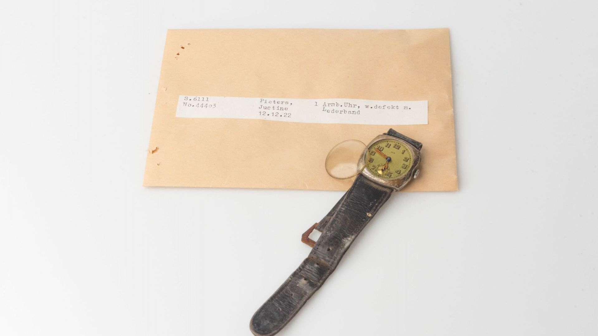 Montre ayant appartenu à Justine Pieters
