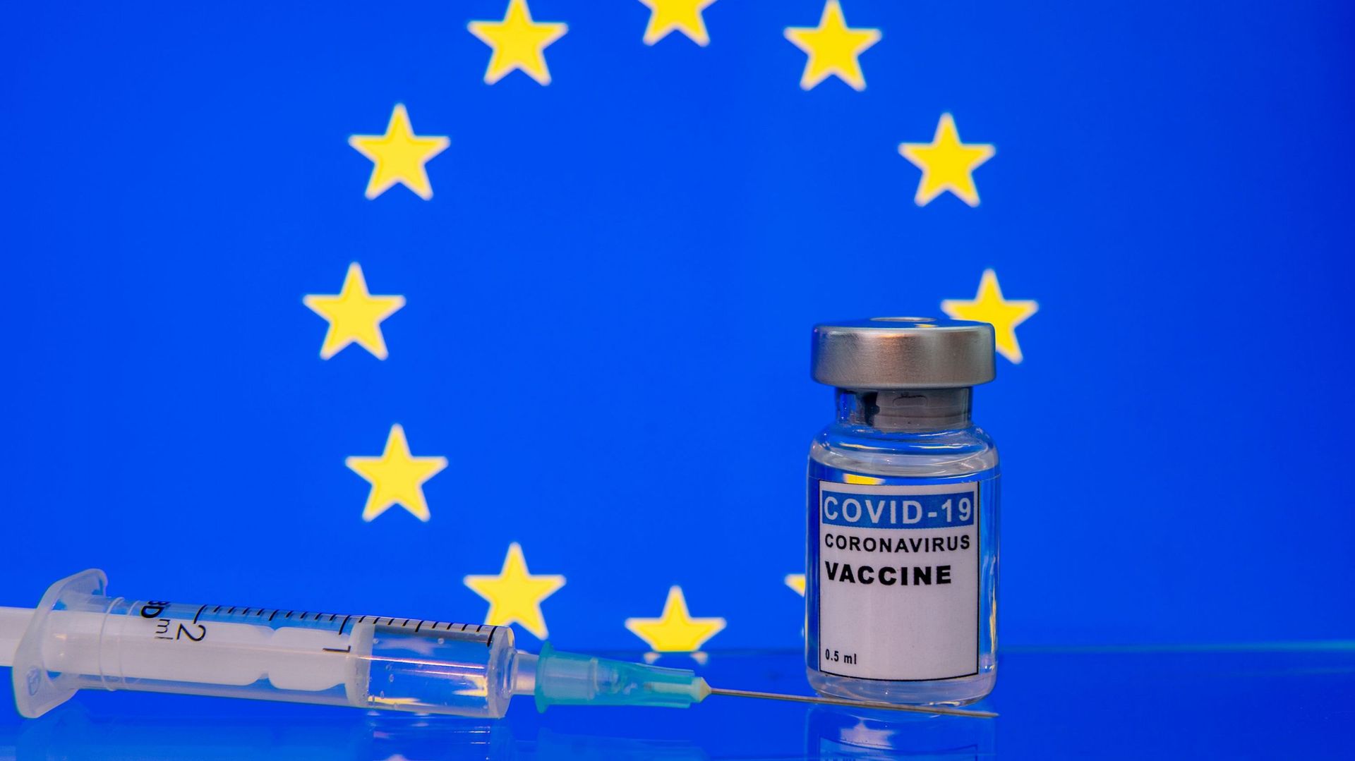 EU ready for Coronavirus vaccine. COVID-19 pandemic theme