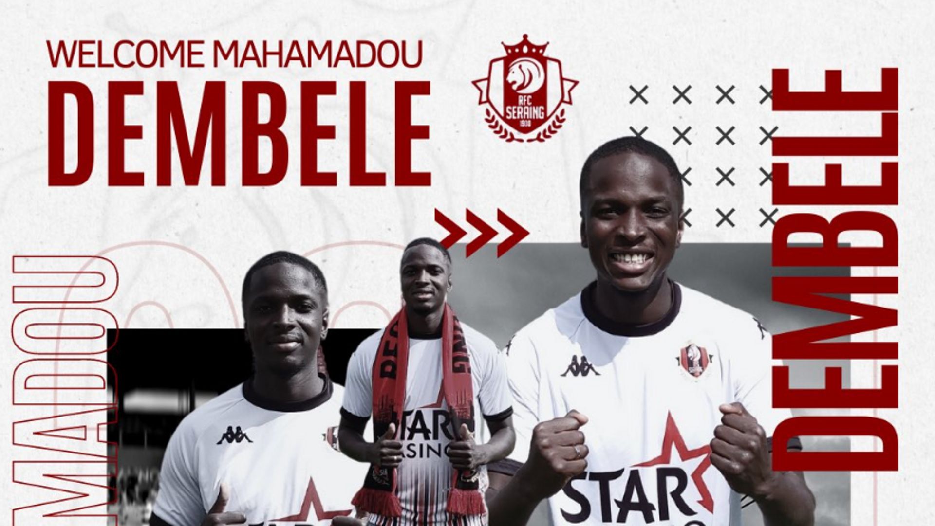 Mahamadou Dembélé, nouveau joueur de Seraing.
