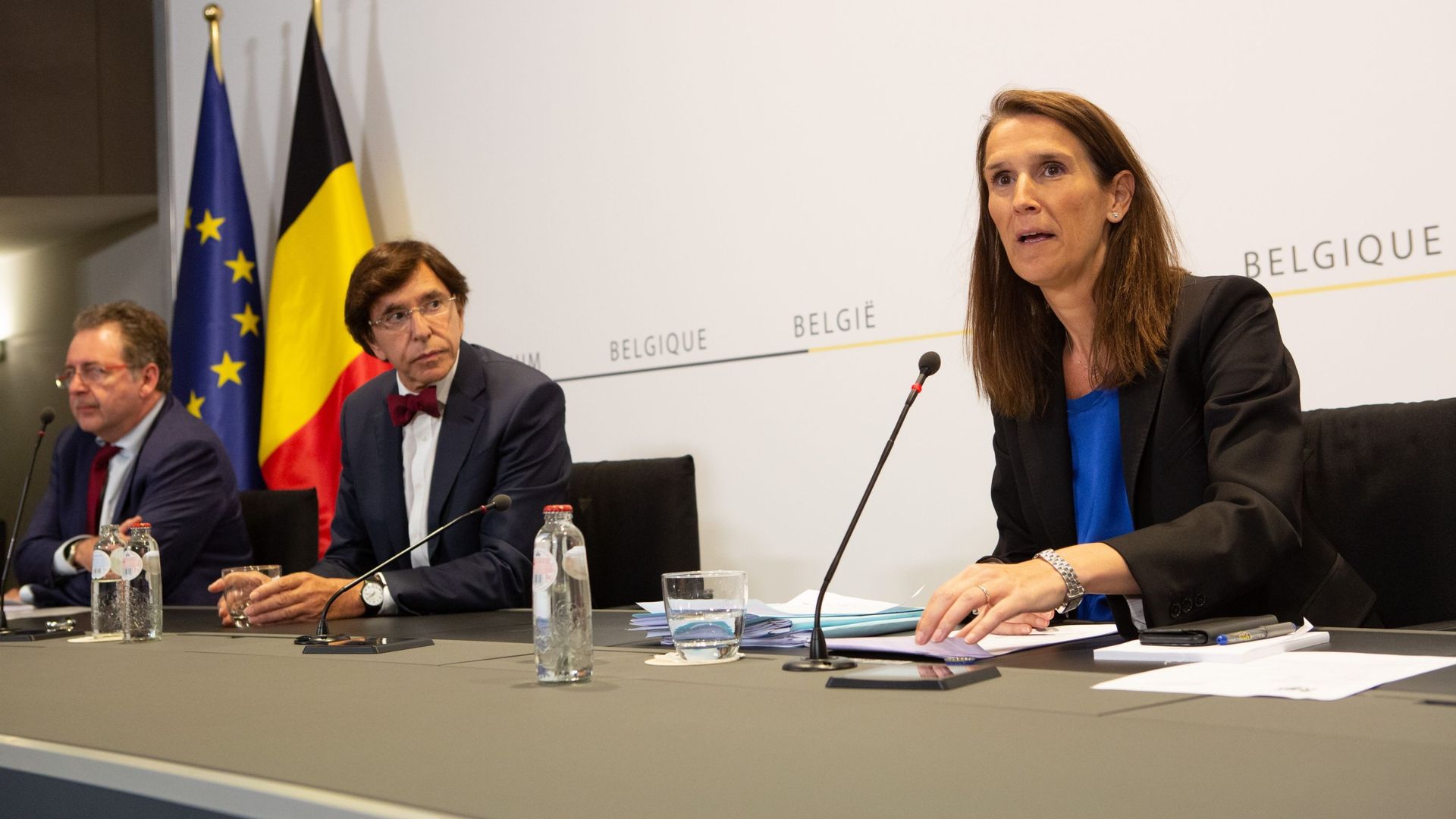La Première ministre Sophie Wilmès annonce les nouvelles mesures de déconfinement