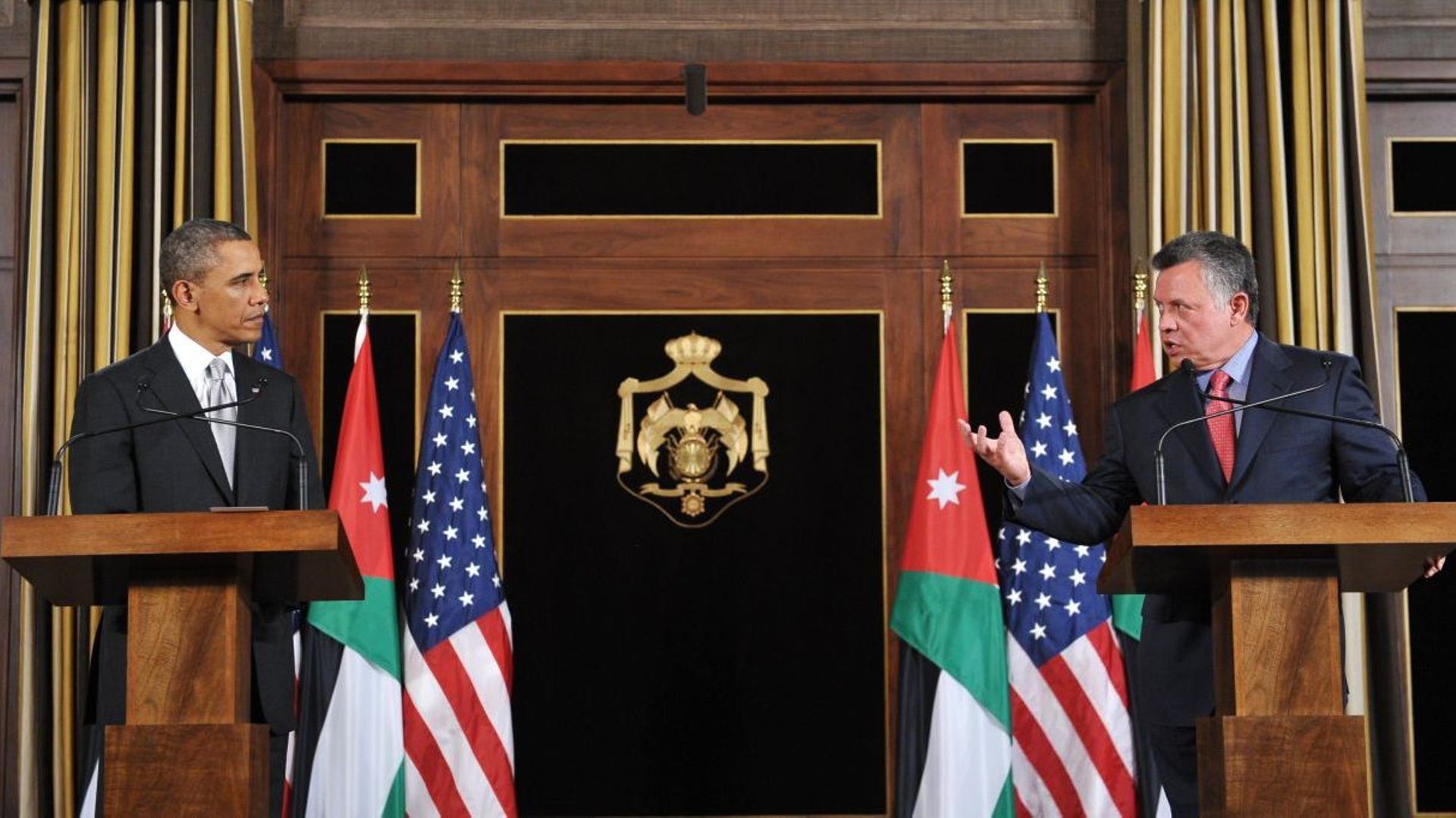 Barack Obama avec le roi Abdallah II de Jordanie