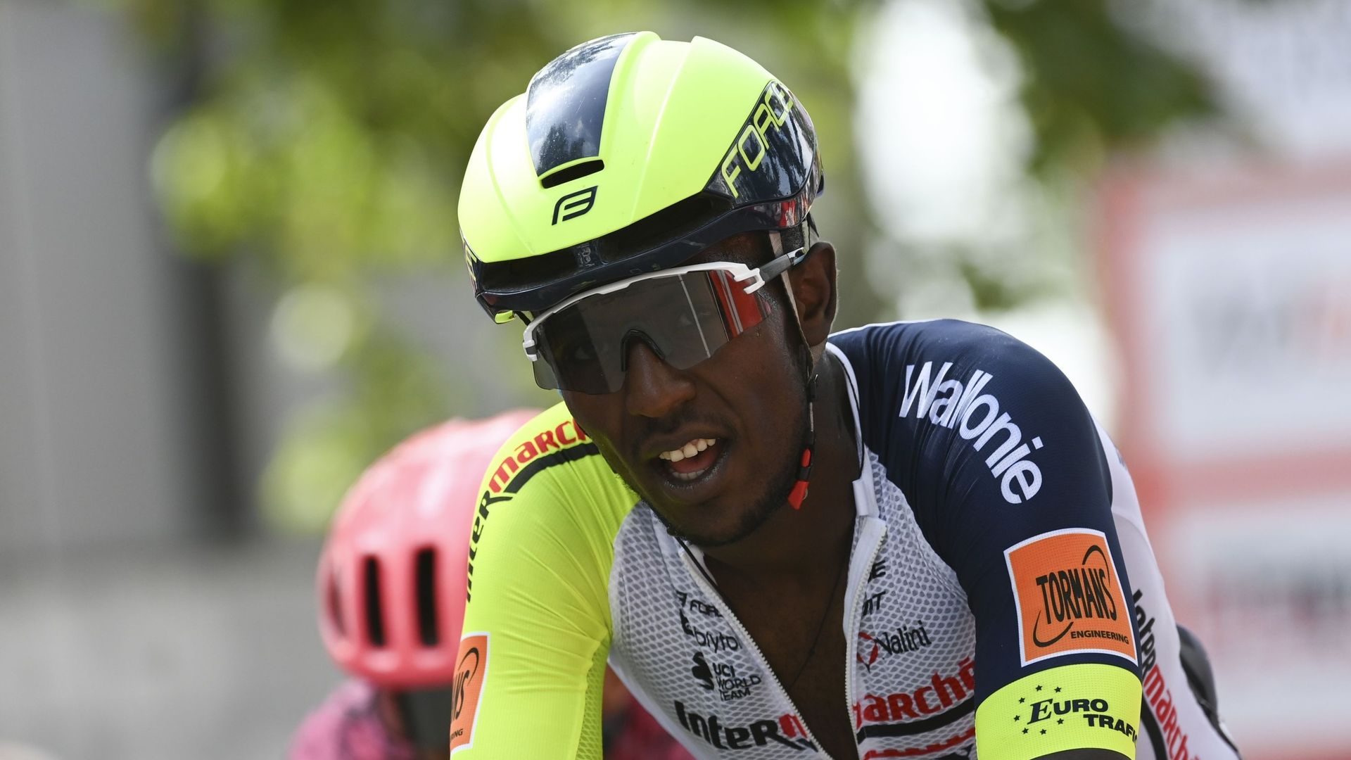 Biniam Girmay au Tour de Wallonie en juillet 2022.
