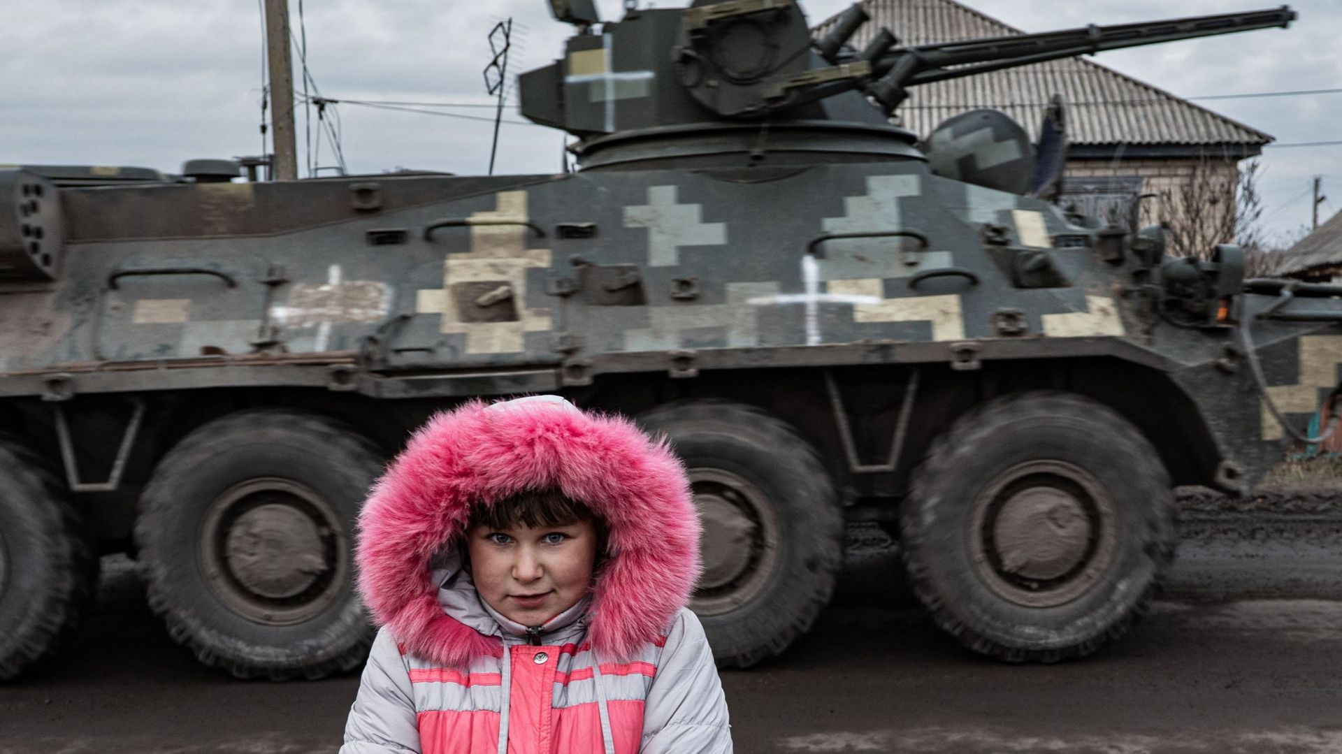 Une fillette de 8 ans dans l'est de l'Ukraine