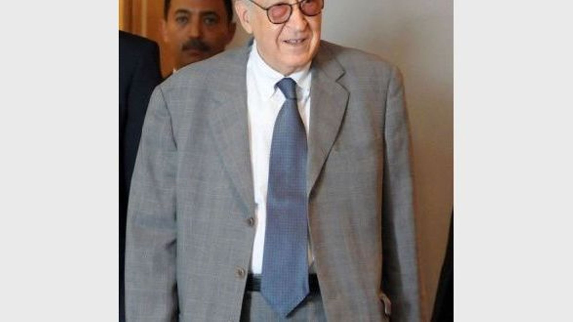 L'émissaire international pour la Syrie Lakhdar Brahimi à Beyrouth, le 17 octobre 2012