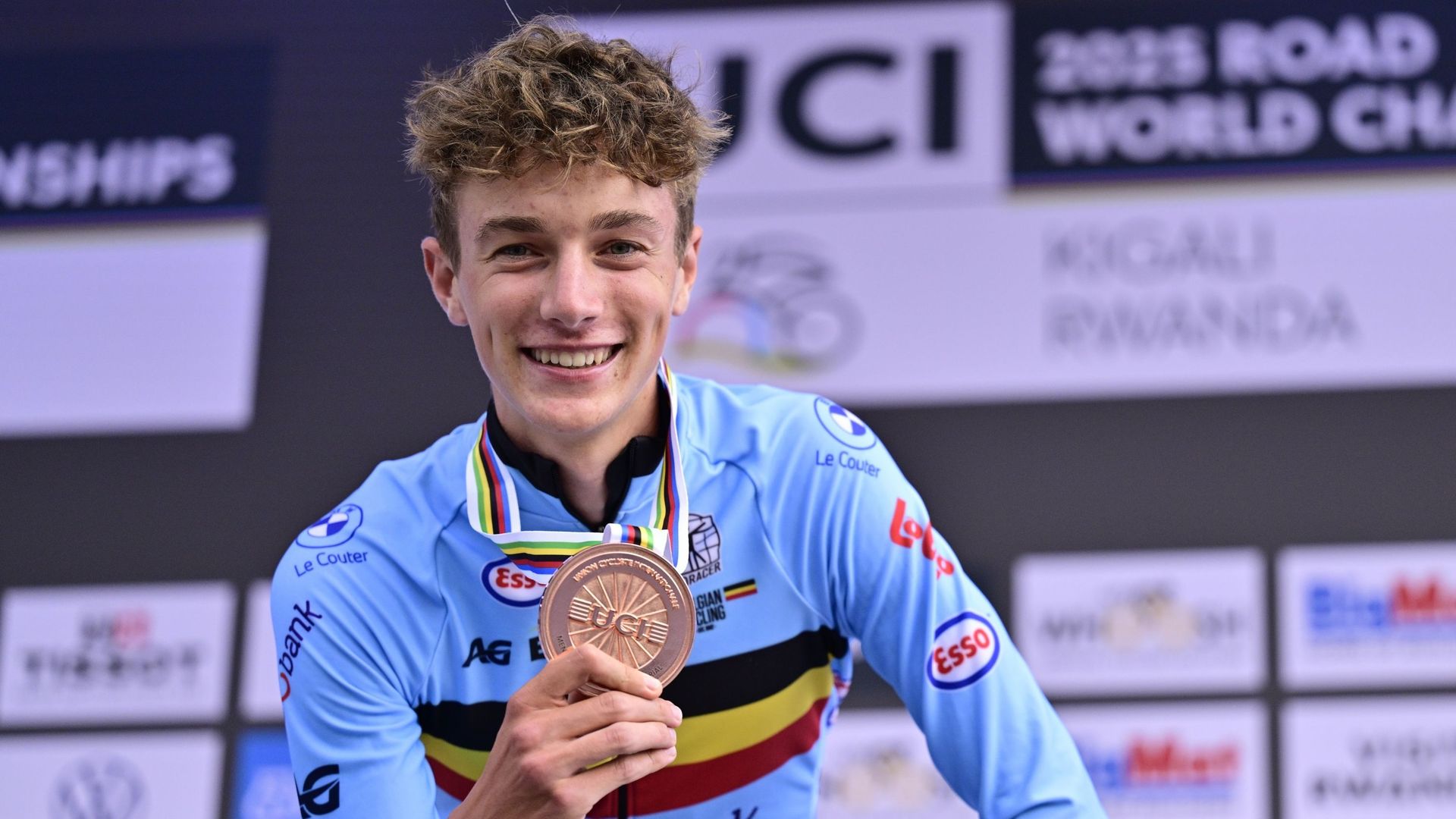 Mondiaux de cyclisme : le Belge Seff Van Kerckhove en bronze sur le chrono juniors